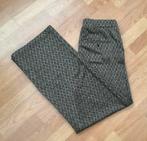 Corel broek flaired pijpen zwart met beige en goud maat 42, Kleding | Dames, Rokken, Zwart, Maat 42/44 (L), Ophalen of Verzenden