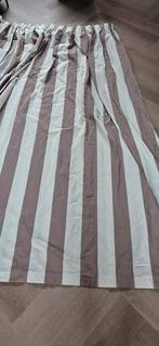 Beige/bruine lange gordijnen (B: 290cm x L: 235cm), Huis en Inrichting, 200 cm of meer, Ophalen of Verzenden, Zo goed als nieuw