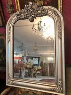 Grote spiegel klassiek barok met engel beeld - zilver lijst, Huis en Inrichting, Woonaccessoires | Spiegels, Overige vormen, Minder dan 100 cm
