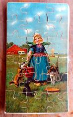 Antiek vintage puzzle, puzzel .Hollands meisje, Ophalen of Verzenden
