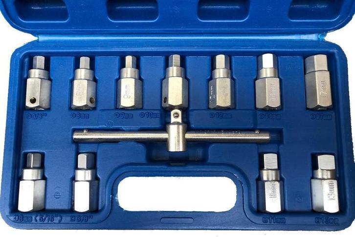 Olieplug dopset 12dlg. Universeel - Nieuw, Auto diversen, Overige Auto diversen, Ophalen of Verzenden