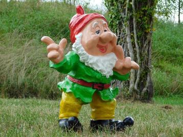 Eenmalig: Beeld Kabouter Groen - 57 cm - Polystone beschikbaar voor biedingen