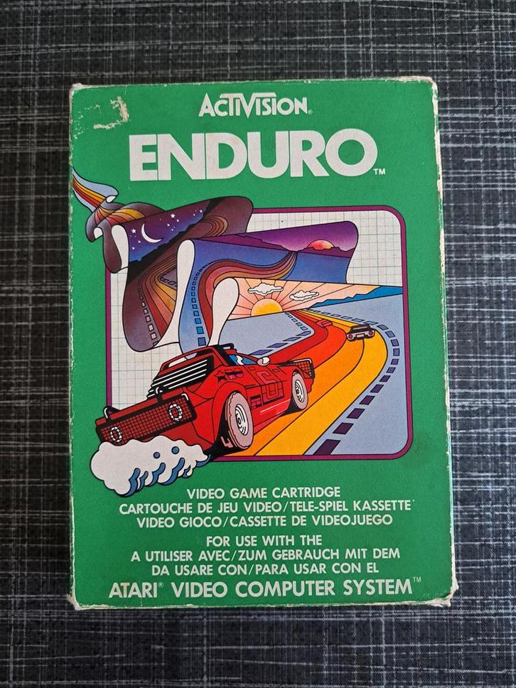 Enduro Atari VCS - Klassieker!, Spelcomputers en Games, Games | Overige, Gebruikt, Racen en Vliegen, 1 speler, Vanaf 7 jaar, Ophalen of Verzenden