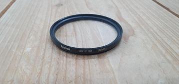 UV Filter / uvfilter - Hama 58mm (MMX) UV / ultra violet beschikbaar voor biedingen