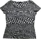 Shirt Claudia Sträter zwart/wit, Maat 38/40 (M), Zwart, Ophalen of Verzenden, Zo goed als nieuw