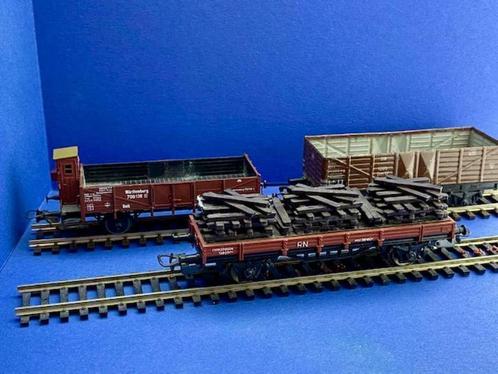 KAVEL Electron Fleischmann wagon set 4x 1/87 h0, Hobby en Vrije tijd, Modeltreinen | H0, Gebruikt, Wagon, Gelijkstroom, Fleischmann