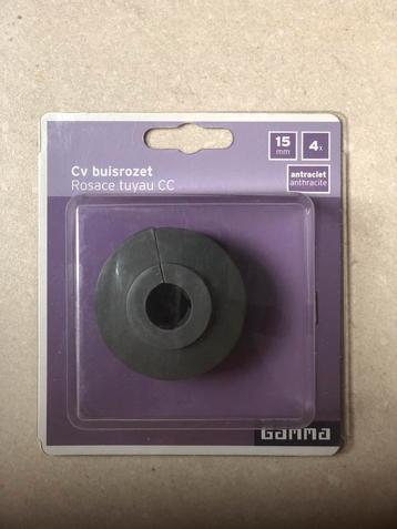 CV buisrozet 15 mm antraciet kleur / nieuw beschikbaar voor biedingen