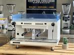 2-groeps espressomachine SanRemo ZOE Comp. Wit + maler, Ophalen, Zo goed als nieuw, Espresso apparaat, Koffiebonen