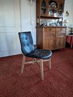 5 stoelen leather look, Huis en Inrichting, Stoelen, Ophalen, Zo goed als nieuw, Bruin, Leer