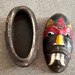 Oude houten doos uit Gabon, Antiek en Kunst, Ophalen of Verzenden