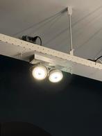 Moderne dubbele spot verlichting x 14, Huis en Inrichting, Lampen | Plafondlampen, Ophalen, Gebruikt, Metaal