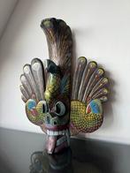 Houten Masker met Vogelmotief Indisch Indonesisch, Ophalen of Verzenden