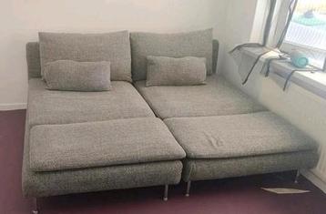 2x Ikea Söderhamn chaise longue - gemêleerd grijs beschikbaar voor biedingen