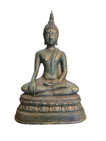 Bronze Boeddha Herkomst Thailand 22.cm beschikbaar voor biedingen