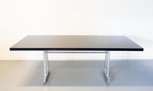 Vintage designtafel, Huis en Inrichting, Tafels | Eettafels, Gebruikt, 100 tot 150 cm, 200 cm of meer, Vijf personen of meer, Rechthoekig