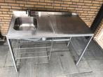 RVS keukenblok IKEA Udden, Ophalen, Gebruikt, Ikea, Vrijstaand
