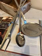 Vintage lepelrek Italy RVS, Ophalen of Verzenden, Zo goed als nieuw, Rvs