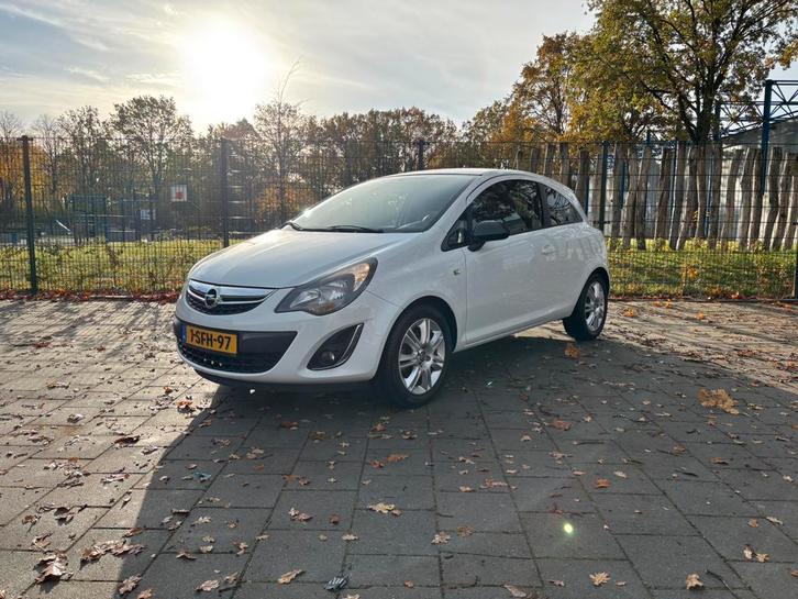 Opel Corsa 1.2 Ecoflex Bi-fuel 83pk 3d 2013 Wit, Auto's, Opel, Particulier, LPG, A, Hatchback, Handgeschakeld, Origineel Nederlands