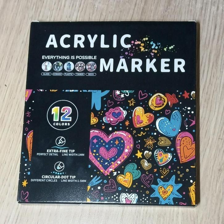 Acrylstiften stift, Hobby en Vrije tijd, Tekenen, Zo goed als nieuw, Overige typen, Ophalen of Verzenden