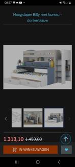 Bed, Huis en Inrichting, Slaapkamer | Bedden, Ophalen, 90 cm, Eenpersoons, Wit