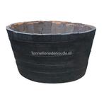 Grote eiken bloembak Whisky kuip voor olijfboom 85 x 55 cm, Tuin en Terras, Bloembakken en Plantenbakken, Rond, Nieuw, Ophalen of Verzenden