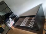 HOUTEN EENPERSOONSBED MET LADES (IKEA), Huis en Inrichting, Slaapkamer | Bedden, Ophalen, 90 cm, Eenpersoons, Zwart