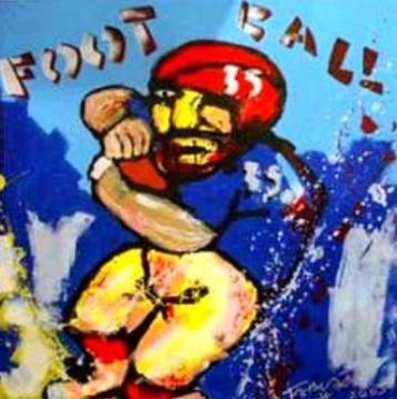 Fabian - Zeefdruk “Football” beschikbaar voor biedingen