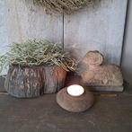 Stenen ram theelichtje schaal boomstam bakje sober *Etage3*, ., Nieuw, Ophalen of Verzenden, .