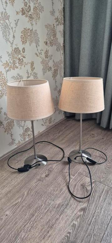 Set van 2 Stijlvolle Salontafellampen beschikbaar voor biedingen