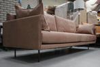 Luxe bank JAZZ Jess Design echt leer naturel beige bankstel, Ophalen, Zo goed als nieuw, Leer