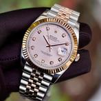 Rolex Datejust 41 Sundust Diamonds - Jubilee Rose/steel, Ophalen, Staal, Rolex, Polshorloge