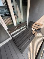 Zwarte houten loungebank, Tuin en Terras, Tuinsets en Loungesets, Gebruikt, Steigerhout, Loungeset, Bank