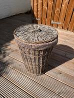 Rotan Wasmand met Deksel, Ophalen, Gebruikt, Mand, Rond