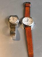 Vintage herenhorloge 2x, Sieraden, Tassen en Uiterlijk, Horloges | Antiek, Ophalen of Verzenden, Staal, Overige merken, 1960 of later