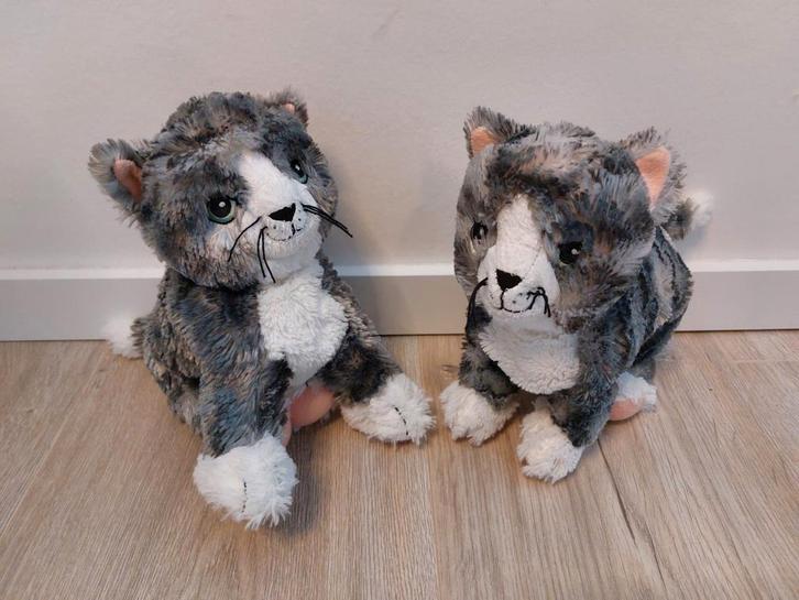 Knuffel Ikea poes kat lilleplutt grijs 2x L884, Kinderen en Baby's, Speelgoed | Knuffels en Pluche, Zo goed als nieuw, Poes, Ophalen of Verzenden