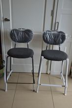 4 nieuwe design eetkamerstoelen/ barkrukken merk DS4U, zwart, Huis en Inrichting, Barkrukken, Ophalen, Met voetsteun, 60 tot 90 cm