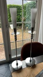 2 Tafellampen 63 cm hoog, Ophalen, 50 tot 75 cm, Zo goed als nieuw, Metaal