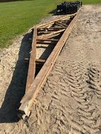 Houten spanten 9.40 x 1.80 (2x), Doe-het-zelf en Verbouw, Hout en Planken, Gebruikt, Ophalen of Verzenden, 50 mm of meer, Balk