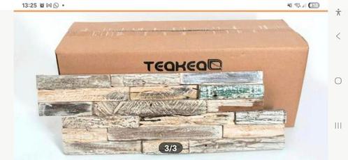 Teak Wandpanelen 3D - 4,4 m2 - Korting!, Huis en Inrichting, Woonaccessoires | Wanddecoraties, Nieuw, Ophalen of Verzenden