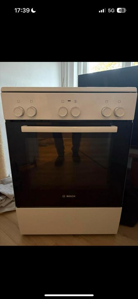 Gasfornuis Bosch wit (perilex), Witgoed en Apparatuur, Ovens, Zo goed als nieuw, Minder dan 45 cm, Ophalen of Verzenden