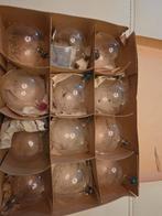 Glazen Antiek vintage kerstballen. Doos met 12 ballen, Ophalen of Verzenden