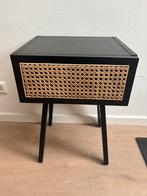 H&M Nachtkastje met rotan lade, Ophalen, Minder dan 45 cm, 55 tot 70 cm, Zo goed als nieuw