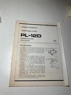 Pioneer gebruiksaanwijzing PL-12D , Audio, Tv en Foto, Overige merken, Gebruikt, Automatisch, Ophalen of Verzenden