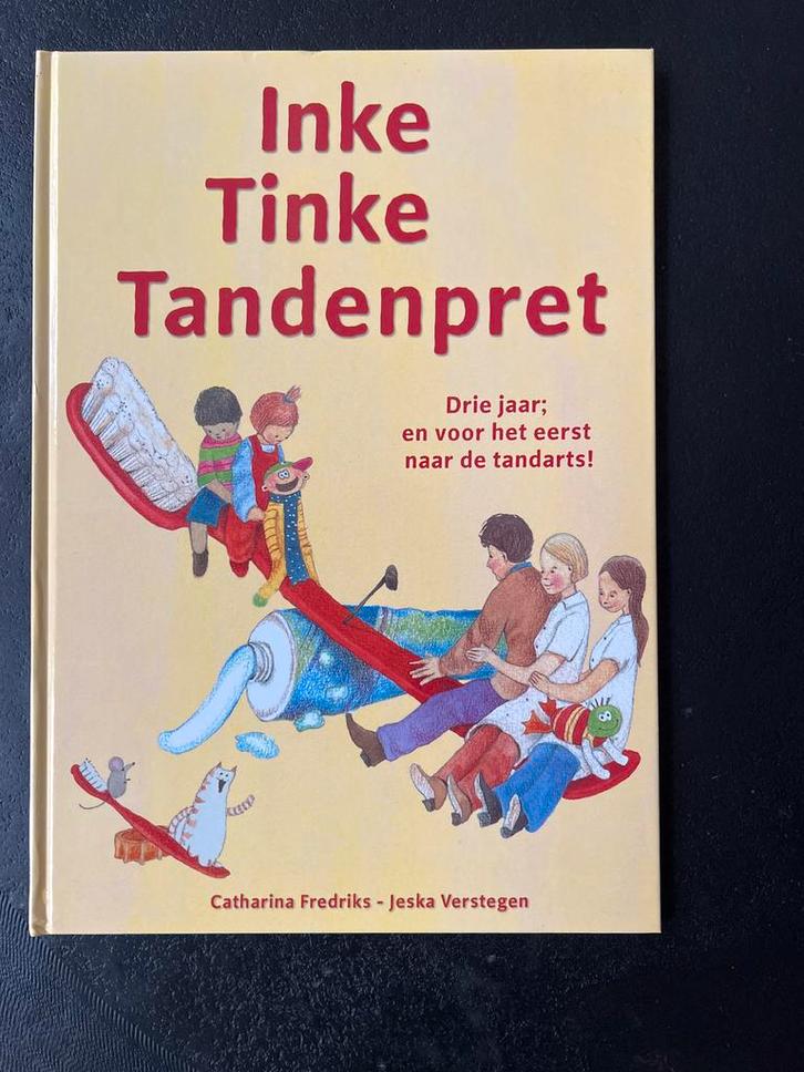 Inke Tinke Tandenpret - Leerzaam prentenboek, Boeken, Kinderboeken | Baby's en Peuters, Zo goed als nieuw, 2 tot 3 jaar, Uitklap-, Voel- of Ontdekboek