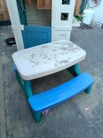 Little tikes picknicktafel, Tuin en Terras, Ophalen, Gebruikt, Rechthoekig, Overige materialen