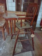 Antieke Kinderstoel met Tafelblad, Ophalen