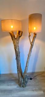 Staande lamp, drijfhout lamp, houten lamp, vloerlamp, LED, Huis en Inrichting, Lampen | Vloerlampen, Sint Jacobstraat 17, 1811 BN Alkmaar