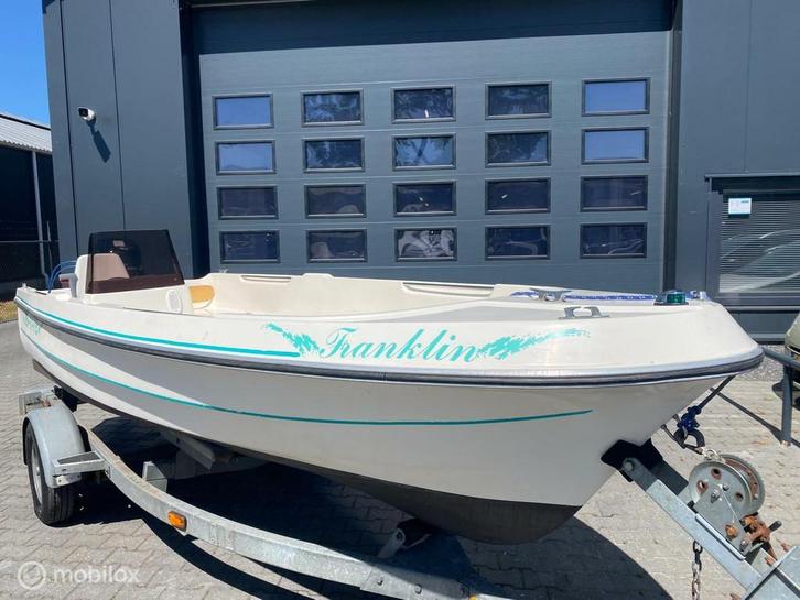 Sunliner 450 - Consoleboot - 25 pk Suzuki motor - Trailer!, Watersport en Boten, Vis- en Consoleboten, Gebruikt, 3 tot 6 meter