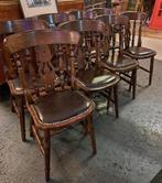 50 Engelse pub Café stoelen met lederen zitting Andy Thorton, Ophalen