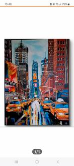 Schilderij acryl eigen werk 60 x 80. New York, Antiek en Kunst, Kunst | Schilderijen | Abstract, Ophalen